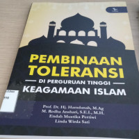 Image of Pembinaan Toleransi : di Perguruan Tinggi Keagamaan Islam / Hamdanah