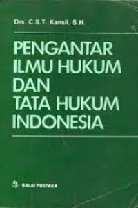 Image of Pengantar Ilmu Hukum dan Tata Hukum Indonesia / CST. Kansil
