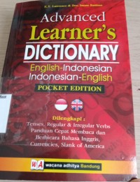 Image of AdvanceLearner's Dictionary Pocket Edition / E.Y. Lawrance