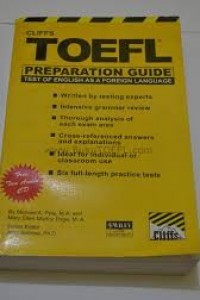 Image of Cliffs Toefl Preparation Guide : Test of English as a Foreign Language / Michael A. Pyle