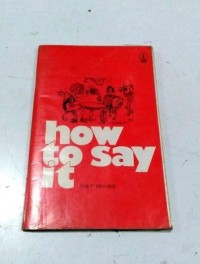 Image of How to say it / Philip Binham