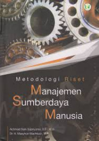 Image of Metodologi riset manajemen sumberdaya manusia / Achmad Sani Supriyanto