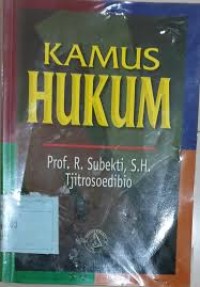 Image of Kamus Hukum / R.Subekti