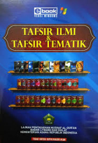 Image of Tafsir Ilmi dan Tafsir Tematik