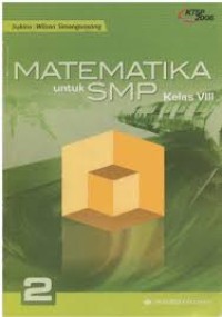 Image of Matematika untuk SMP Kelas VIII Jilid 2 / Sukino