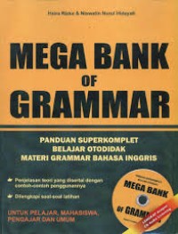 Image of Mega Bank of Grammar: Panduan Superkomplet Belajar Otodidak Materi Grammar Bahasa Inggris / Haira Rizka