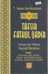 Image of Tafsir Fathul Qadir [Jilid 9] / Imam Muhammad Bin Ali Bin Muhammad Asy-Syaukani