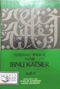 Image of Terjemah Singkat Tafsir Ibnu Katsier Jilid II / Salim Bahreisy