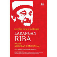 Image of Larangan Riba : Dalam Al-Qur'an dan Sunnah / Shaykh Imran N. Hosein