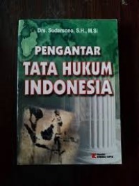 Image of Pengantar tata hukum Indonesia / Sudarsono