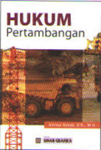 Image of Hukum Pertambangan / Adrian Sutedi