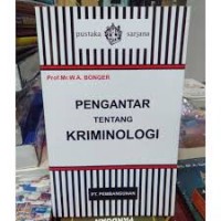 Image of Pengantar tentang kriminologi / Bonger